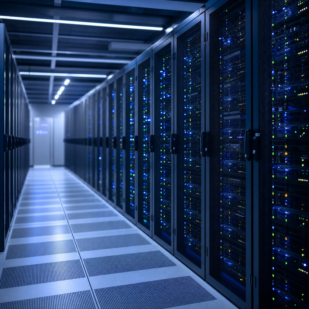 Secure server room managed by NavaSolutions
